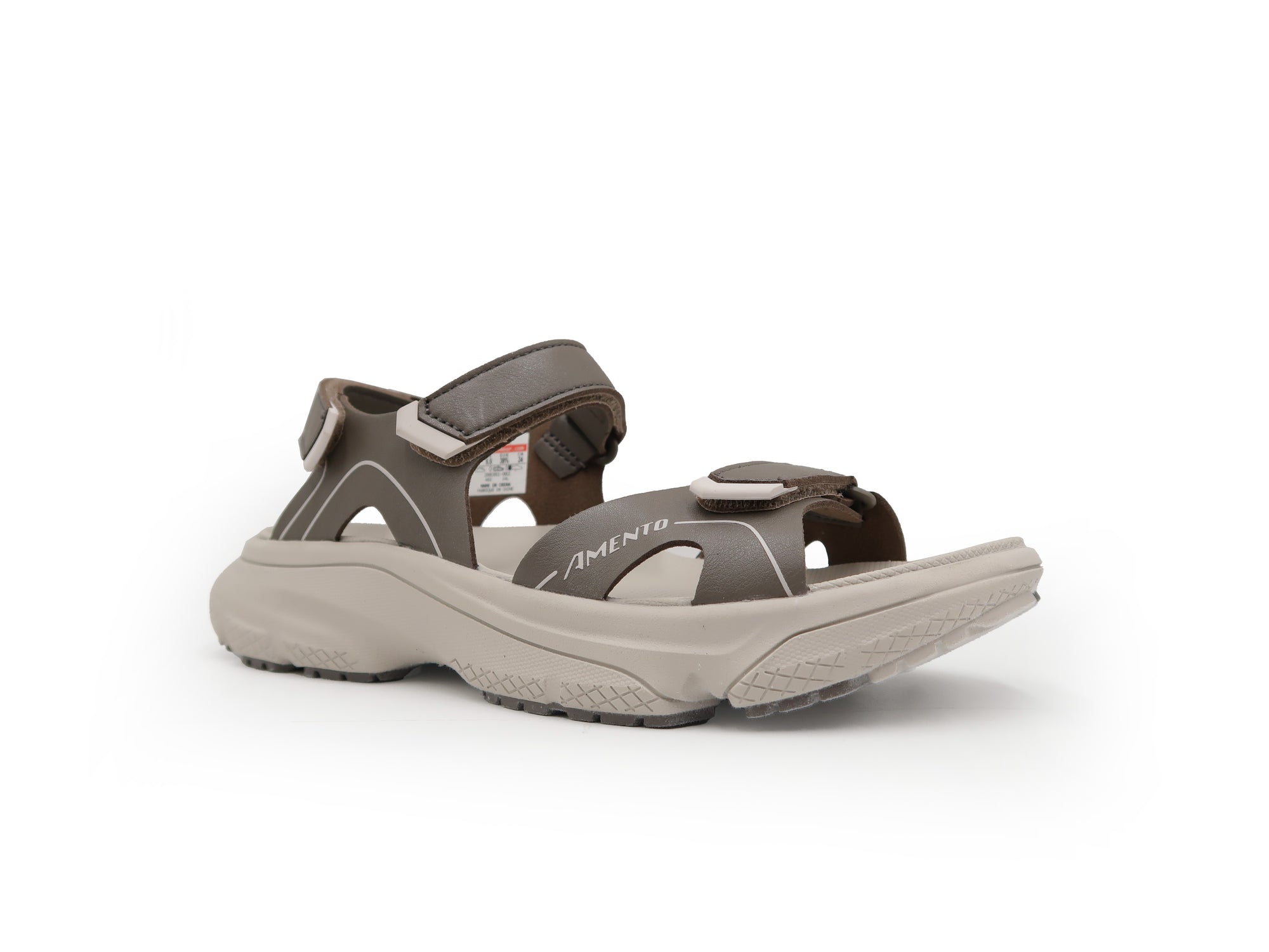 angled lateral view of amento women's hovera in khaki
