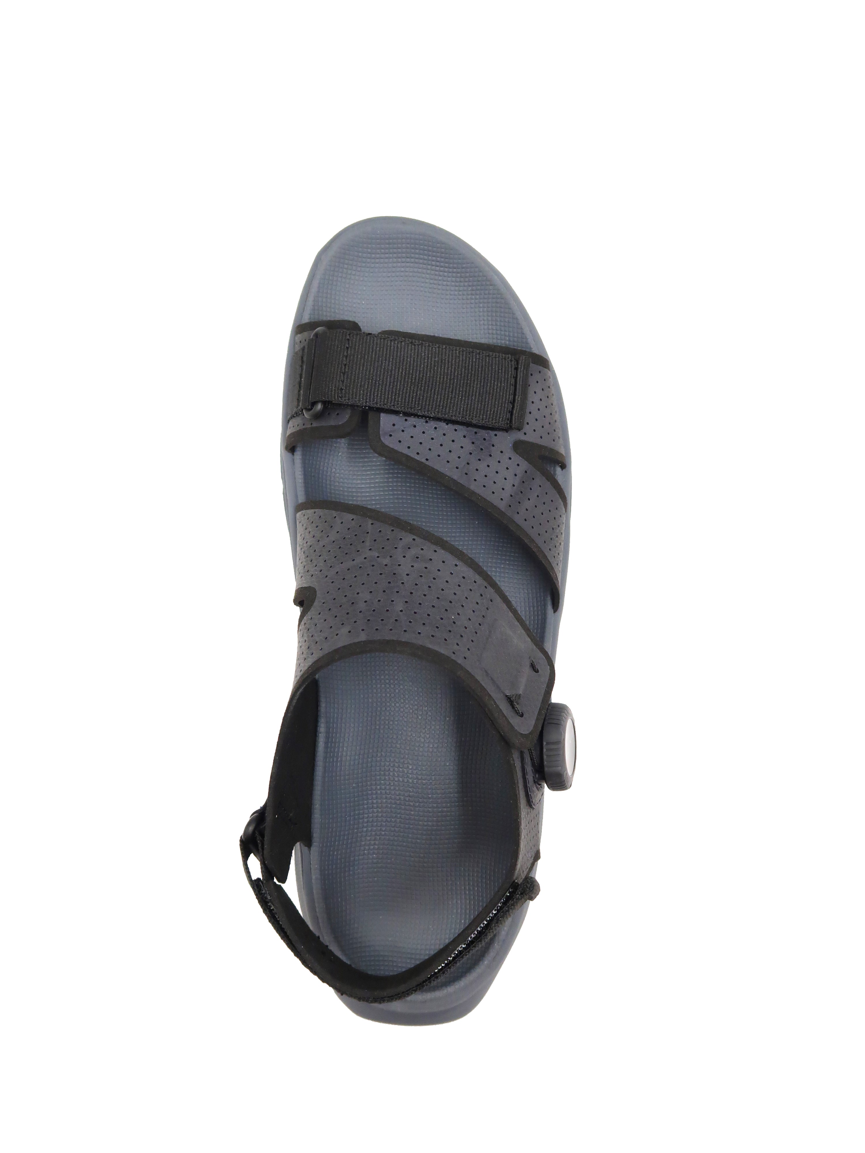 mens amento Wingra top view in black colorway