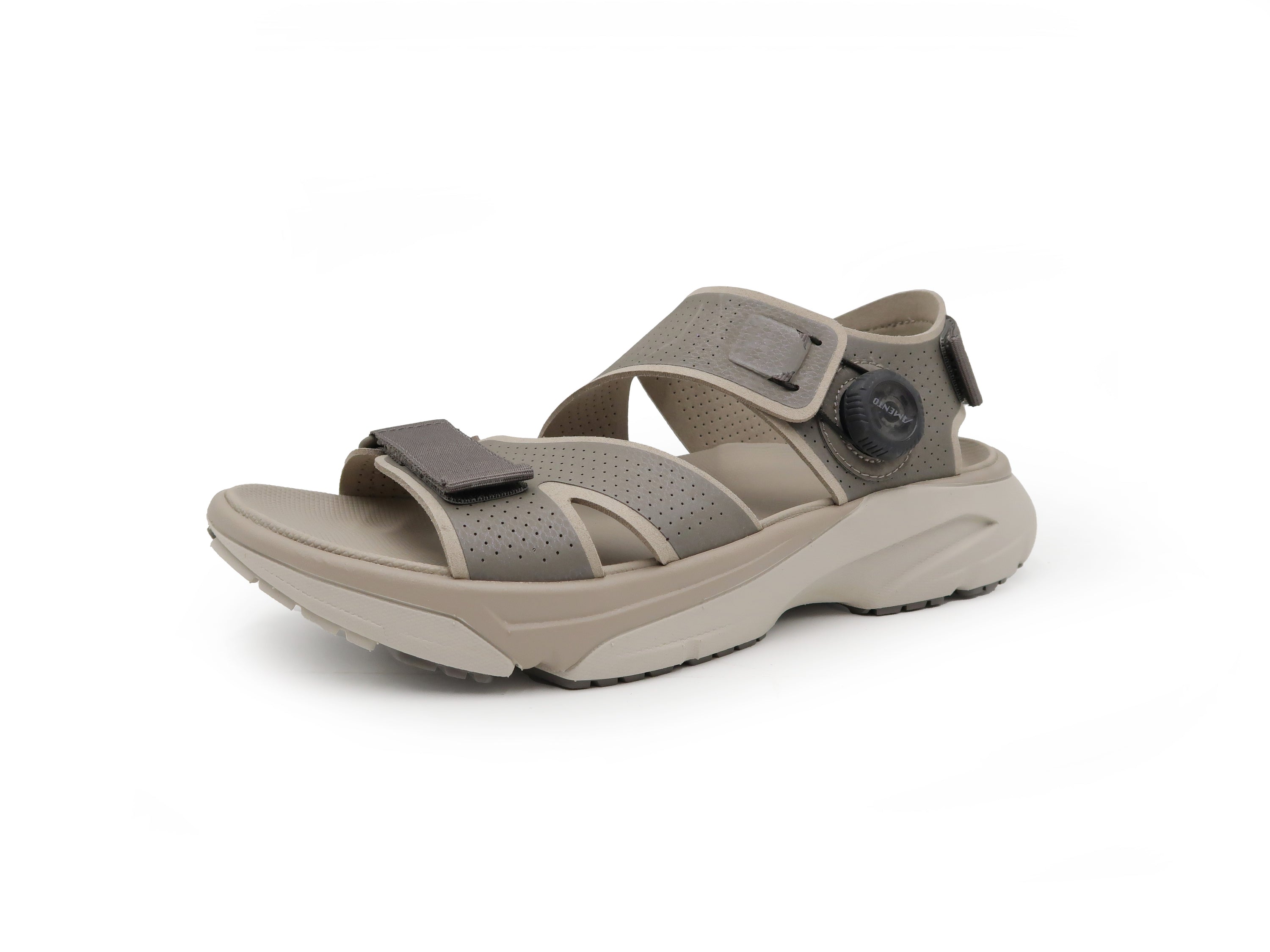Side view with dial system included. Men's Amento Wingra in Vintage khaki