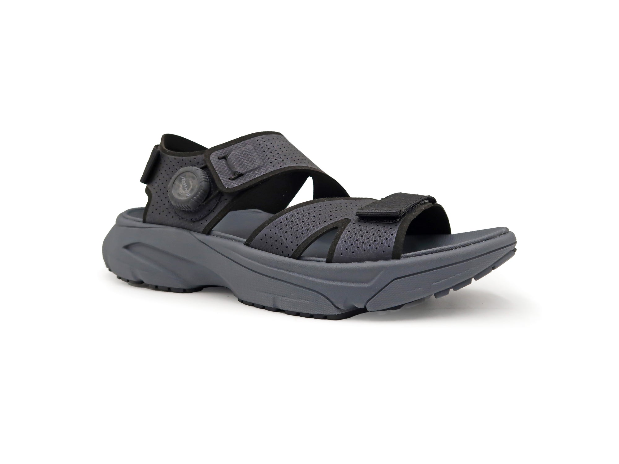 image is angled lateral view of amento wingra women's in black